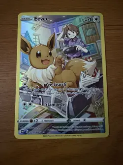Eevee TG11/TG30 Swsh09: Brilliant Stars Trainer Gallery Holo Pokemon Card - Image 1