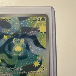 Pokemon Budew 221/217 ASC Full Art Holo Rare Card 2026 Basic HP 30 - Image 4