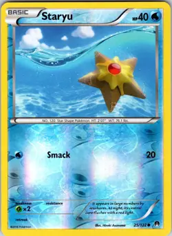 Staryu 25/122 XY - BREAKpoint Pokemon TCG LP Reverse Holo - Image 1