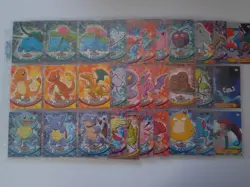 Pokemon Topps 1999 TV Animation Edition Series 1 Complete + 25 Holos - Excellent - Image 1