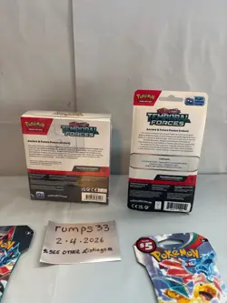 Large Sealed Pokemon Lot, mixed sets, blister, Temporal Forces Booster Bundle - Image 3