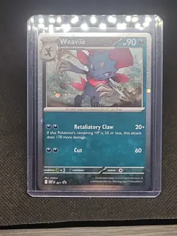 Weavile MEP 021 Cosmos Holo | Mega Evolution Black Star Promo | Pokemon TCG 02 - Image 1