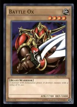 Yugioh Battle Ox #LDK2-ENK09 Legendary Decks II LP - Image 1