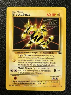Pokemon TCG WOTC Electabuzz 2 WB Movie Black Star Promo Stamped NM - Image 1