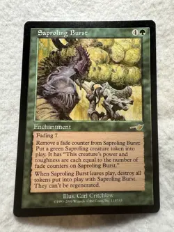 MTG - Saproling Burst - Nemesis - LP - Free Shipping! - Image 1