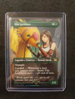 Tifa Lockhart (Borderless) (Chocobo Track Foil) Final Fantasy Foil MtG - Image 2