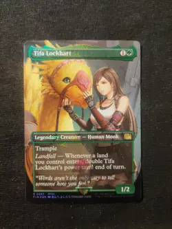 Tifa Lockhart (Borderless) (Chocobo Track Foil) Final Fantasy Foil MtG - Image 4