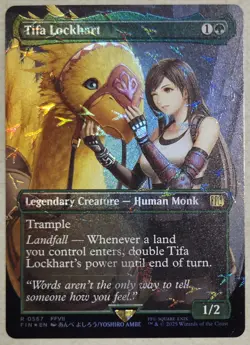 Tifa Lockhart (Borderless) (Chocobo Track Foil) Final Fantasy Foil MTG card - Image 1
