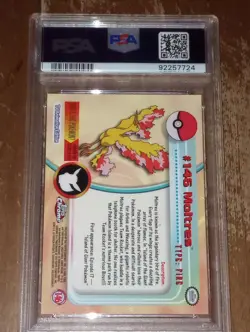 Pokemon T.V 2000 Topps Chrome Moltres #146 PSA 10 GEM MINT Rare Card - Image 2