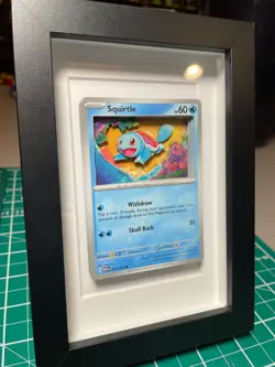 Custom 3d Squirtle Pokemon Card 007/165 Handmade Custom Pokemon Craft - Image 3