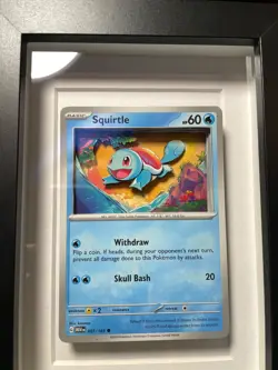 Custom 3d Squirtle Pokemon Card 007/165 Handmade Custom Pokemon Craft - Image 5