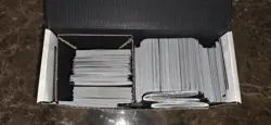 Magic The Gathering Storage Box 8” Cardboard Black White With Lots Of Cards - Image 3