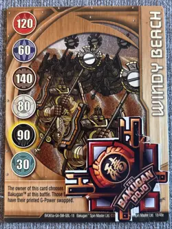 Bakugan Battle Brawlers Windy Beach 🥉 Copper Gate Card 18/48e Clayf - Image 2