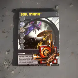 Bakugan New Vestroia | Soil Mana 🔵 Blue Ability Card | Darkus Sylvee | 34/48q - Image 1