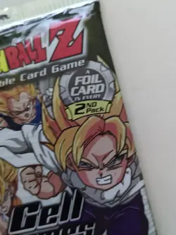 Dragon Ball Z Cell Games Saga Factory Sealed Booster Pack Foil Card 2nd Pack - Image 3