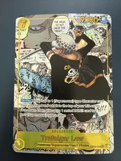 One Piece CCG Trafalgar Law Royal Blood Foil Card OP10-119 Manga English - Image 1