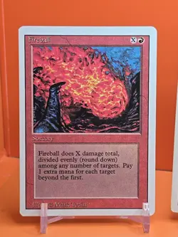 🔴🔴🔴 (4) 1994 MAGIC The Gathering FIREBALL REVISED 3RD EDITION PLAYED 🔴🔴🔴2 - Image 2