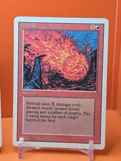 🔴🔴🔴 (4) 1994 MAGIC The Gathering FIREBALL REVISED 3RD EDITION PLAYED 🔴🔴🔴2 - Image 5