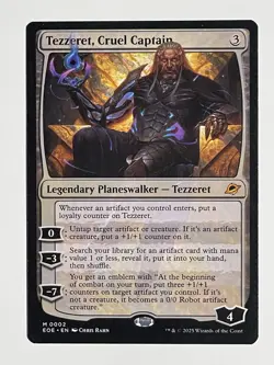 Tezzeret, Cruel Captain - Edge of Eternities - Regular MTG Magic the Gathering - Image 1