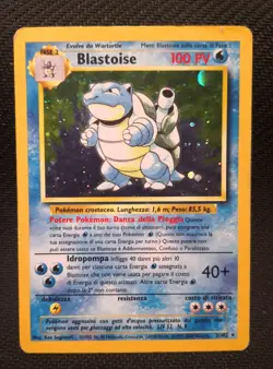 Pokemon Card Blastoise 2/102 Set Base Unlimited Rara Holo PLAYED-ITA - Image 1