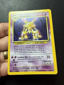 Alakazam 1/102 Holo 1999 Base Set Pokemon Card TCG NM - Image 2