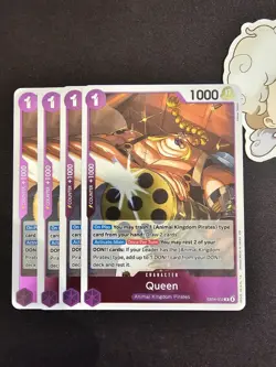 4x EB04-032 Queen R Playset -One Piece TCG- The Azure Sea's Seven English - Image 1