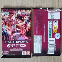 ×12 One Piece A Fist Of Divine Speed OP-11 Booster Packs English - Image 2
