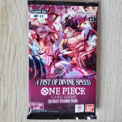 ×12 One Piece A Fist Of Divine Speed OP-11 Booster Packs English - Image 3