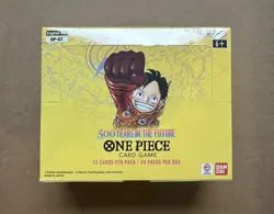 One Piece OP07 500 Years in the Future Booster Box Sealed English (small damage) - Image 1