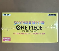 One Piece OP07 500 Years in the Future Booster Box Sealed English (small damage) - Image 3