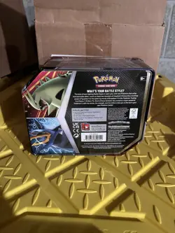 Pokemon TCG V Strikers Tin Sealed 5 Booster Packs - Tyranitar V 820650809552 - Image 2