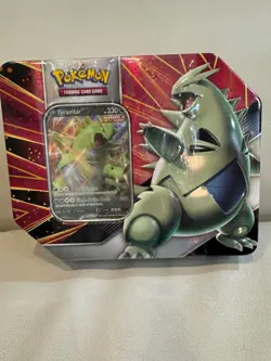 Pokemon TCG Pokemon Tyranitar V Striker Tin Brand New Factory Sealed - Image 1