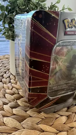 Pokemon TCG Pokemon Tyranitar V Striker Tin Brand New Factory Sealed - Image 5