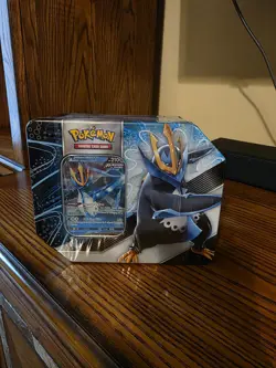 Pokemon TCG V Strikers EMPOLEON V Tin 5 Booster Card Packs Factory Sealed NEW 820650809552 - Image 1