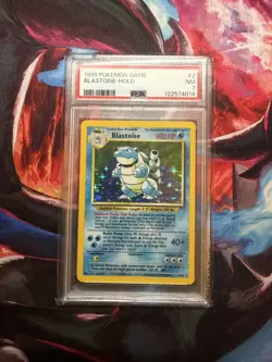 1999 POKEMON BASE SET #2 UNLIMITED BLASTOISE-HOLO PSA 7 - Image 1