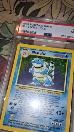 1999 POKEMON BASE SET UNLIMITED #2 BLASTOISE-HOLO PSA 7 - Image 2