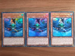 3x Yu-Gi-Oh! BLCR-DE056 Schwarzflugel - Gale der Wirbelwind Ultra Rare NM 1st - Image 1