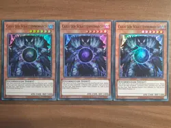 3x Yu-Gi-Oh! OP19-DE004 Caius der Schattenmonarch Super Rare NM - Image 1