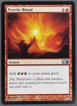Magic The Gathering MTG PYRETIC RITUAL Magic 2011 NM Near Mint - Image 1