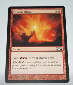 Pyretic Ritual Red Instant Card Magic 2011 (M11) MTG Magic the Gathering NM-LP - Image 1