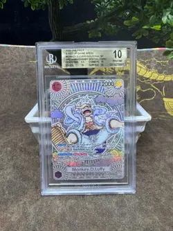 BGS 10 One Piece Monkey.D.Luffy Gold Foil SP OP05-119 Fist of Divine Speed - Image 1