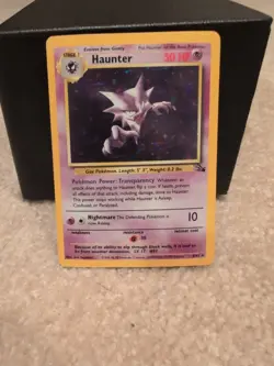 Haunter - 6/62 - Pokemon Fossil Unlimited Holo Rare Card WOTC NM - Image 1