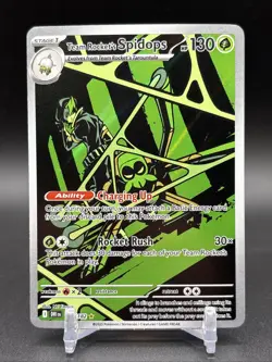 Pokemon TCG Team Rockets Spidops Card 187/182 Destined Rivals NM Condition - Image 1