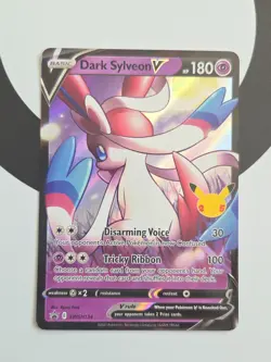 Dark Sylveon V SWSH134 SWSH: Sword & Shield Promo Cards Holo - Image 1