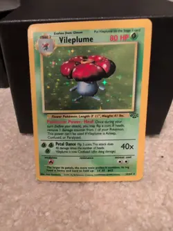 Vileplume - 15/64 - Pokemon Jungle Unlimited Holo Rare Card WOTC LP - Image 1