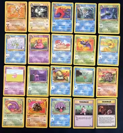 Pokemon TCG Fossil Set 20 x Card Bundle WOTC Vintage Inc. 2 x Rares - Image 1
