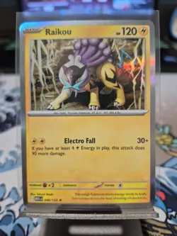 Pokemon TCG Raikou Mega Evolution Holo Rare Card 048/132 - Image 1
