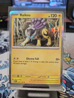 Pokemon TCG Raikou Mega Evolution Holo Rare Card 048/132 - Image 4