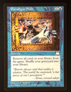 MTG - Paradigm Shift - NM+ Never Played - Weatherlight - Rare - EN - REG - Image 1