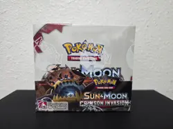 Sun & Moon Crimson Invasion Booster Box Sealed New 36 Packs Pokemon TCG - Image 1